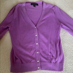 Banana Republic Purple Button-Up Cardigan